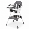 Chaise haute évolutive Confort, coloris gris